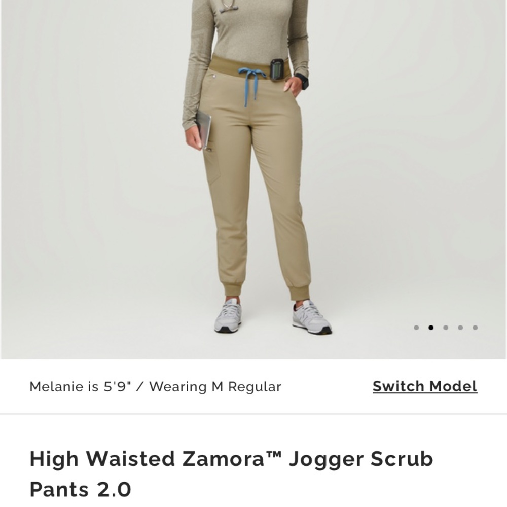 Figs Zamora jogger 2.0 in sandstone xxs